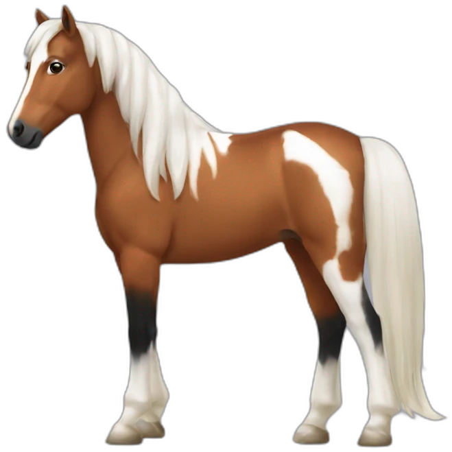 Pferd pinto emoji