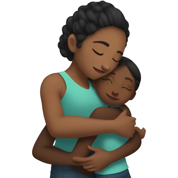 Ava hugging Khalyn emoji