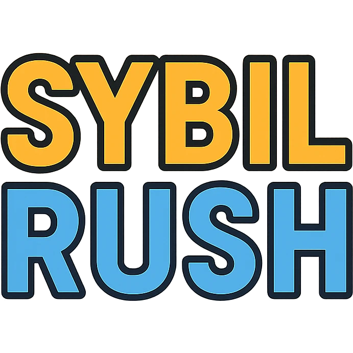 Text saying "SYBILRUSH" emoji