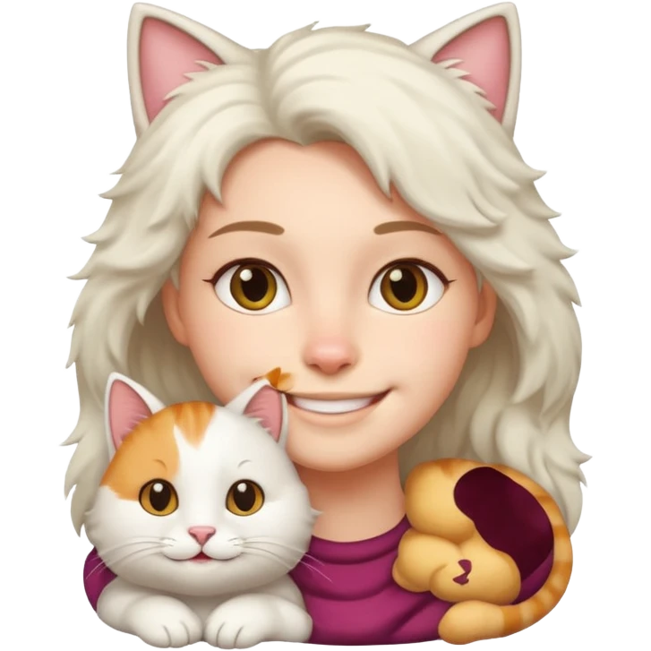 person with cat  emoji