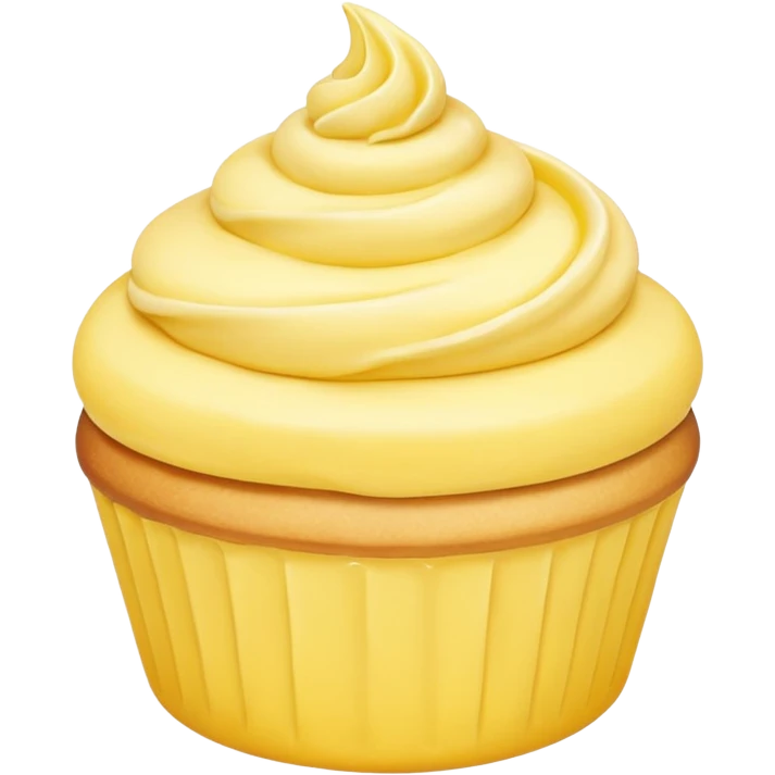 pastel dessert, yellow color emoji