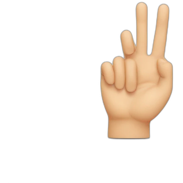 Finger mit Nägeln ergeben eine Herzform emoji