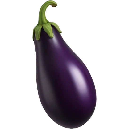 Black veiny eggplant emoji