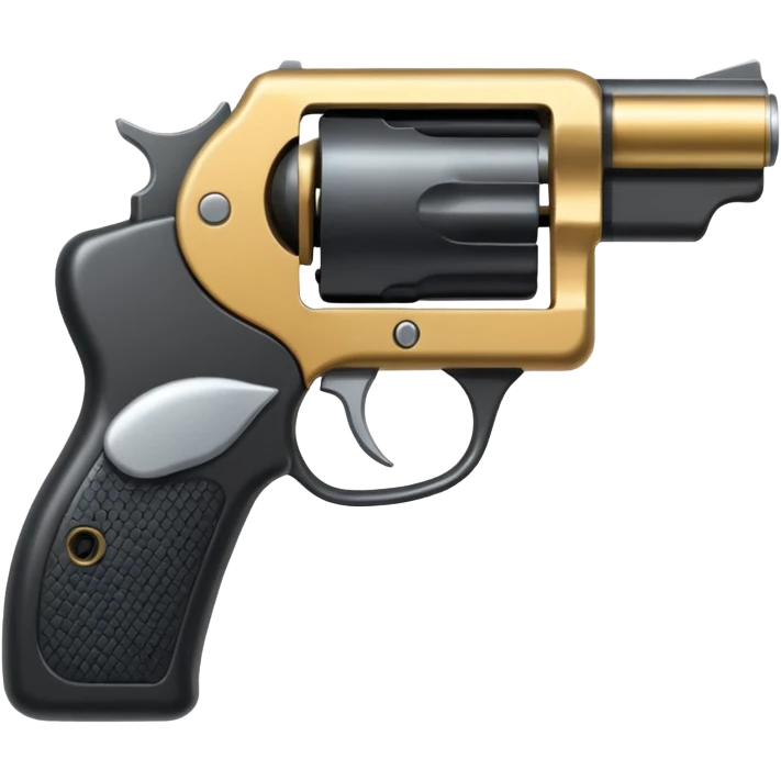 A gun pointing at you at the screen emoji