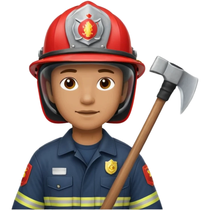 firefighter with axe emoji