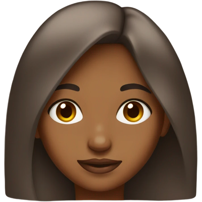 Brown girl with Brown eyes emoji