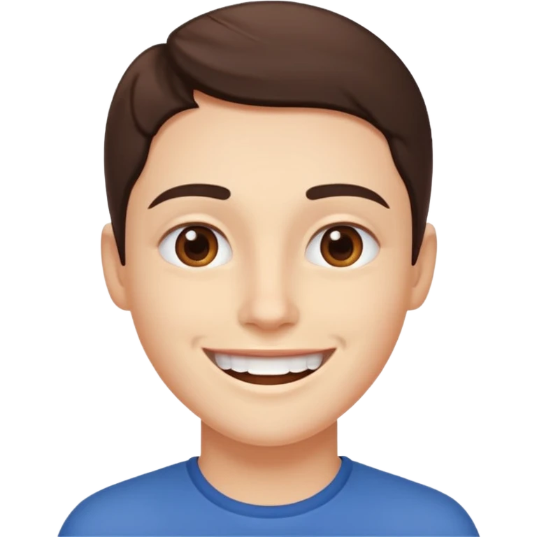 A smile with jawline emoji