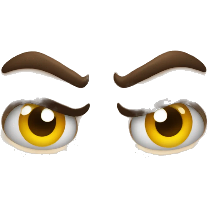 angry face with a strange look  emoji