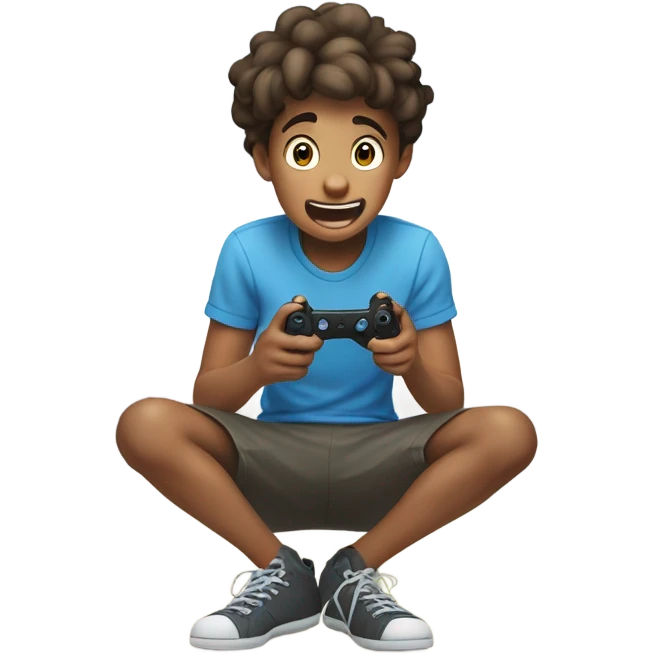 Boy on game farting  emoji