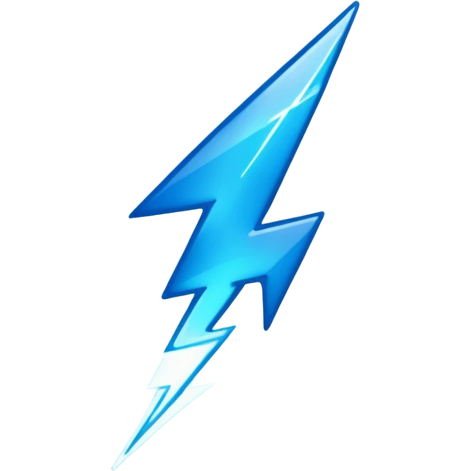 blue thunder ⚡️ like this but make it blue emoji