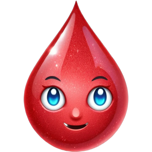 red glitter tick emoji