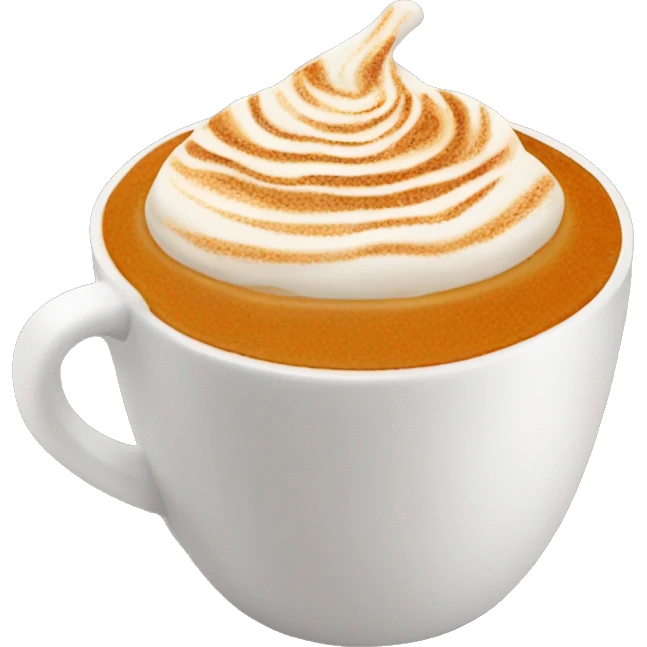 Pumpkin spice latte emoji