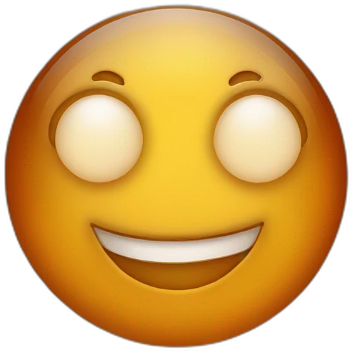 Amber stone Smiling Face With Heart-Shaped Eyes emoji