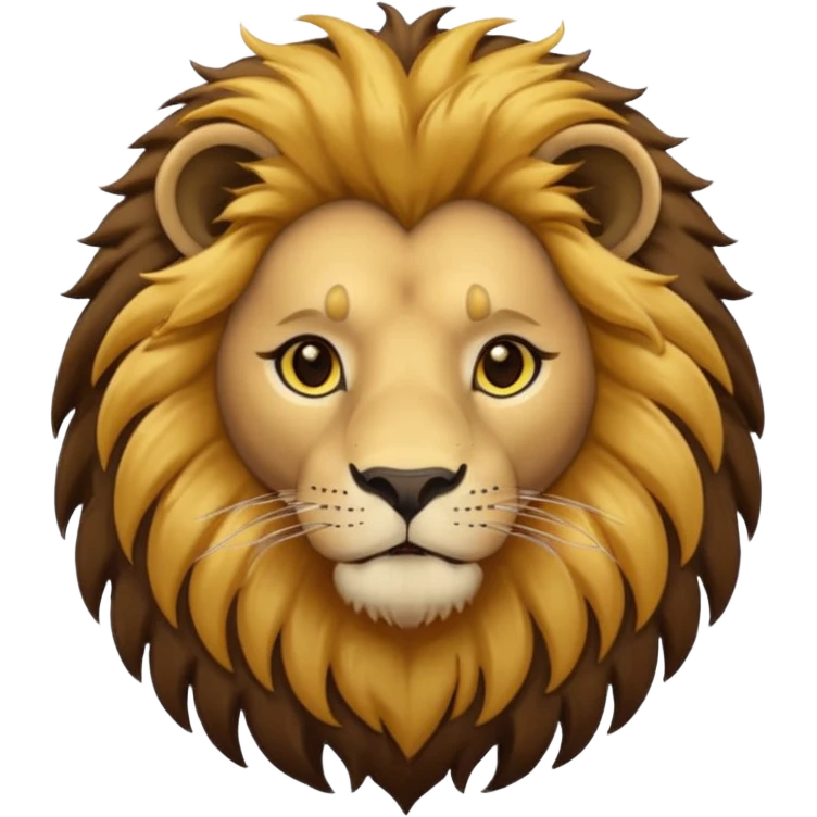 lion wearing black jumper emoji