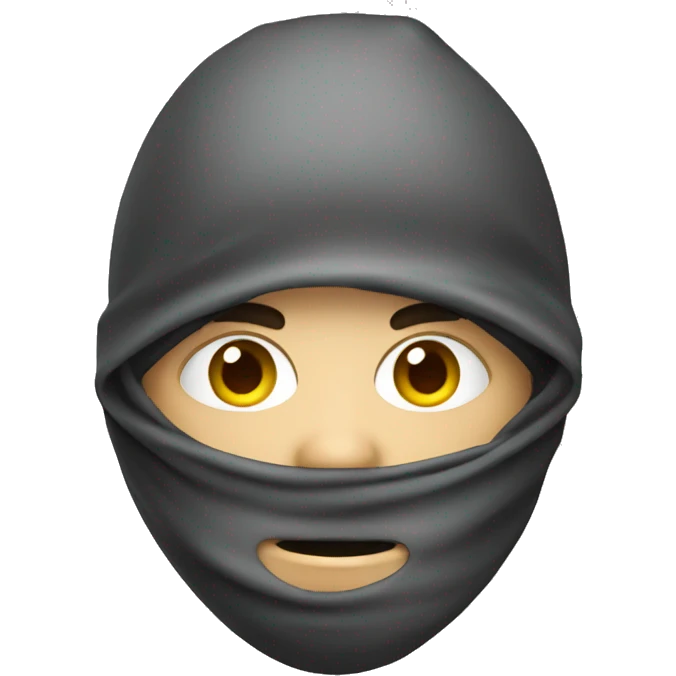 Thief with his whole face covered up emoji