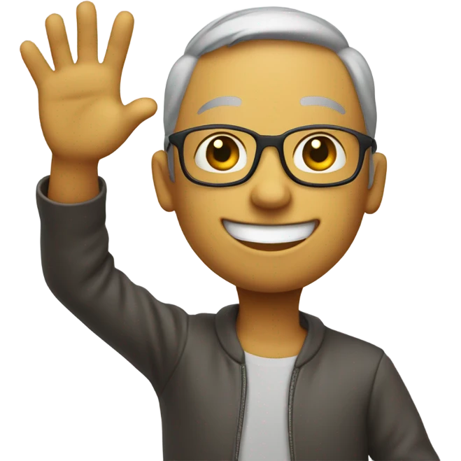 Me saying hello emoji