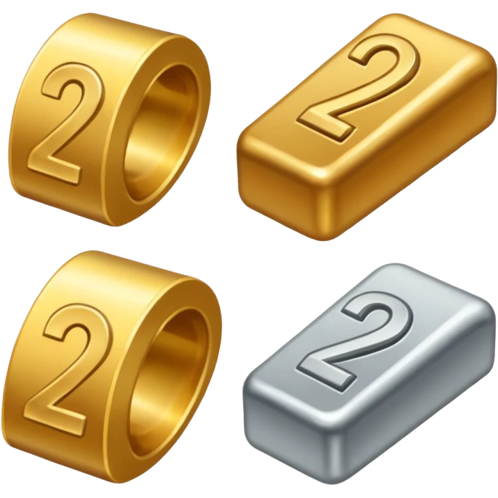 icons for paid subscriptions at different levels with the number 2 emoji