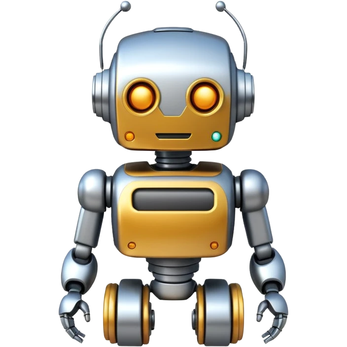 robot ia 3d emoji