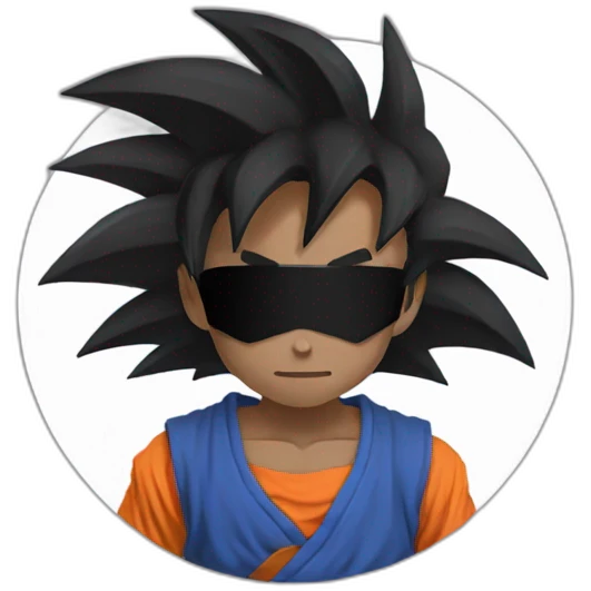 goku with black skin emoji