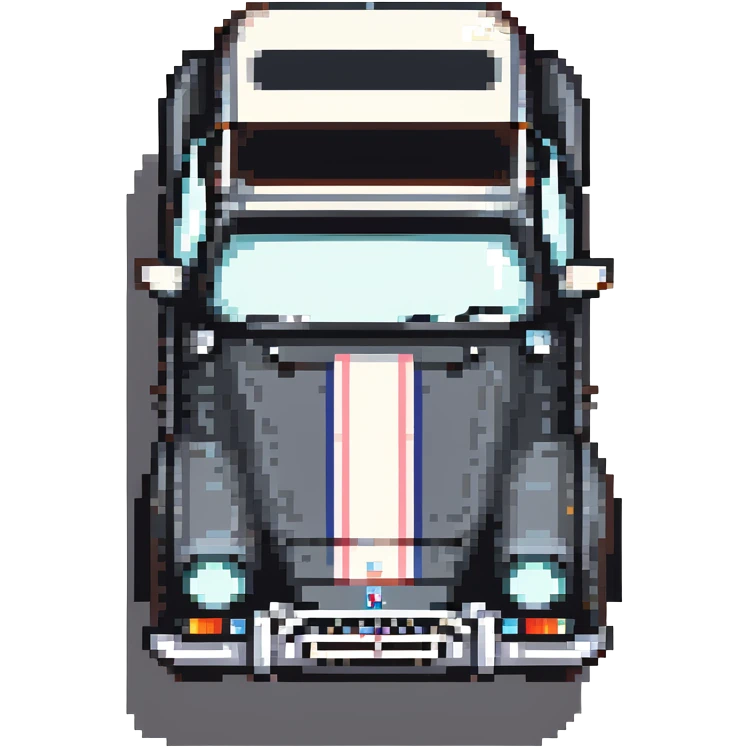 human body with the face of a classic French car emoji