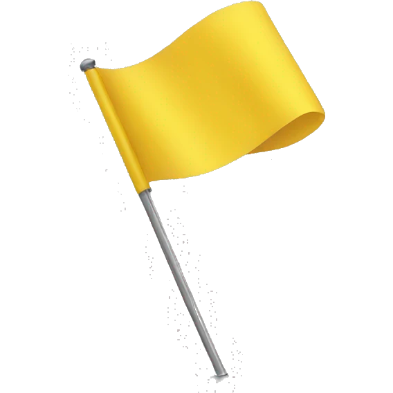 yellow flag emoji