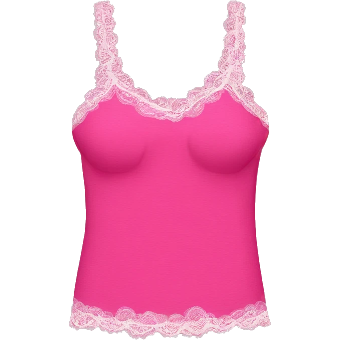  Hot pink top with lace emoji