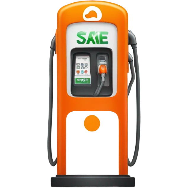 Orange gas station pump emoji
