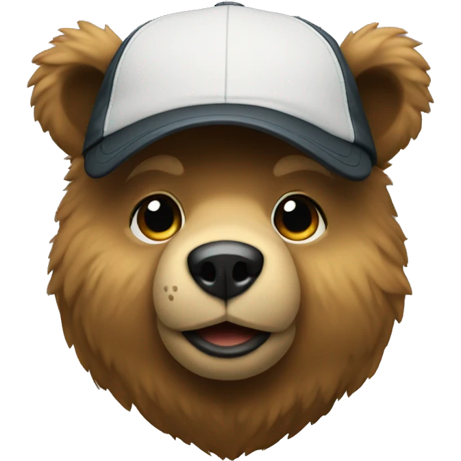 A small bear with swag emoji