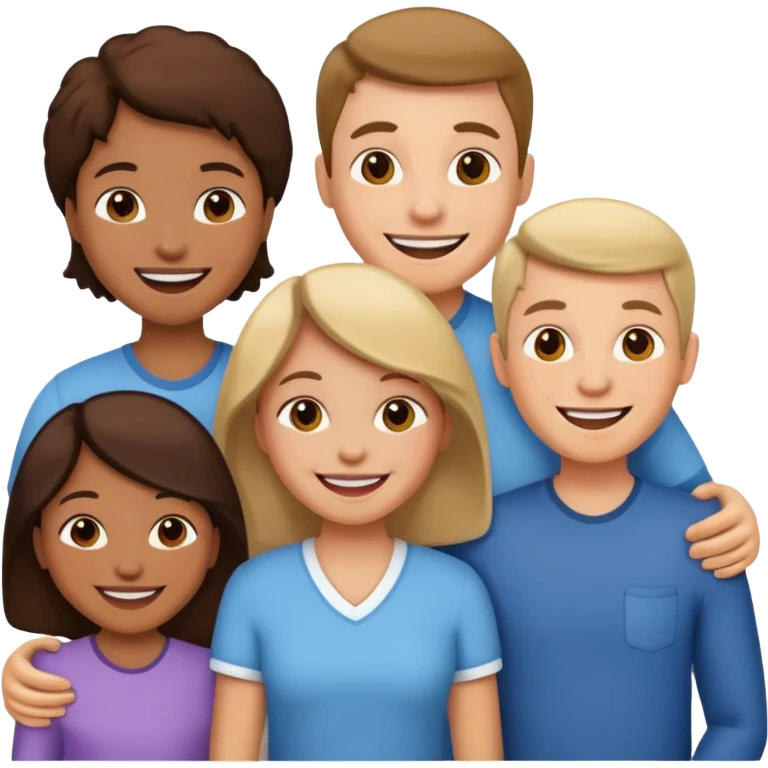 family of 5 emoji