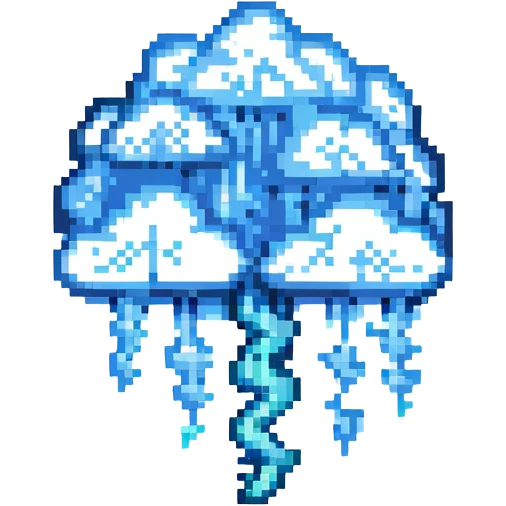 Cloud with rain/lightning emoji