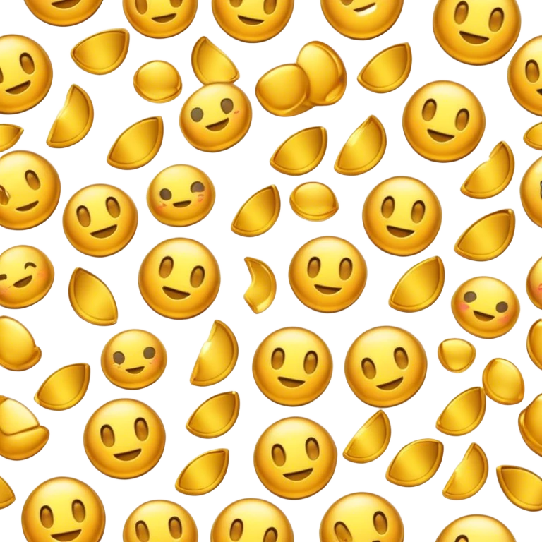 Tons of gold emoji