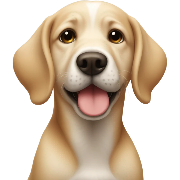 Dog send kiss goleen retriver  emoji