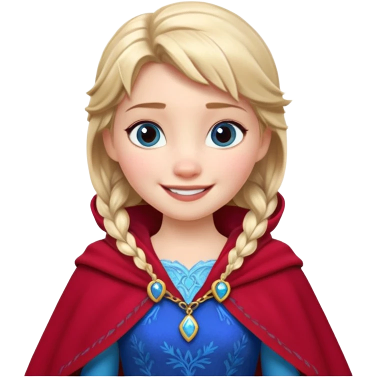 Anna from the Frozen movie emoji