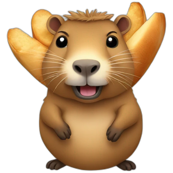 capybara-with-croissant emoji