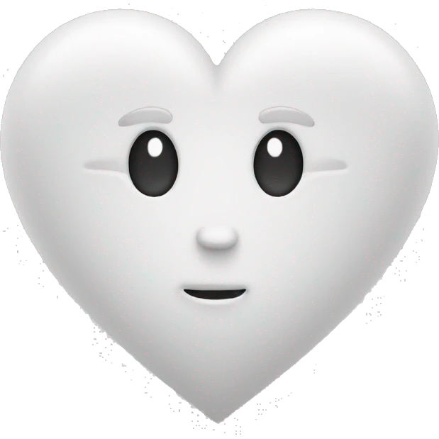 White heart emoji