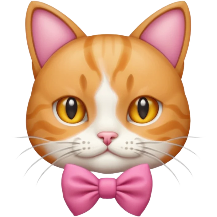Cat with a bow  emoji