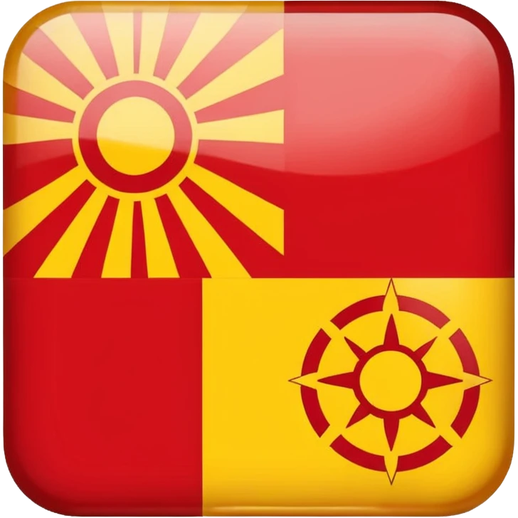 give me a symbol to combine my polish and macedonian roots that is simple and legible emoji