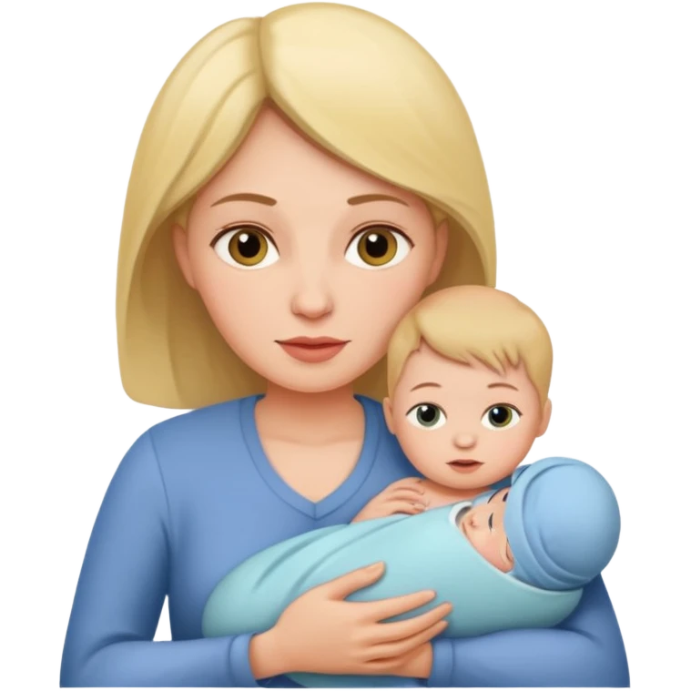 mother with newborn baby emoji