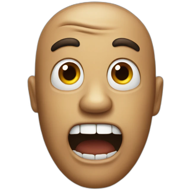 Emoji terrifié emoji
