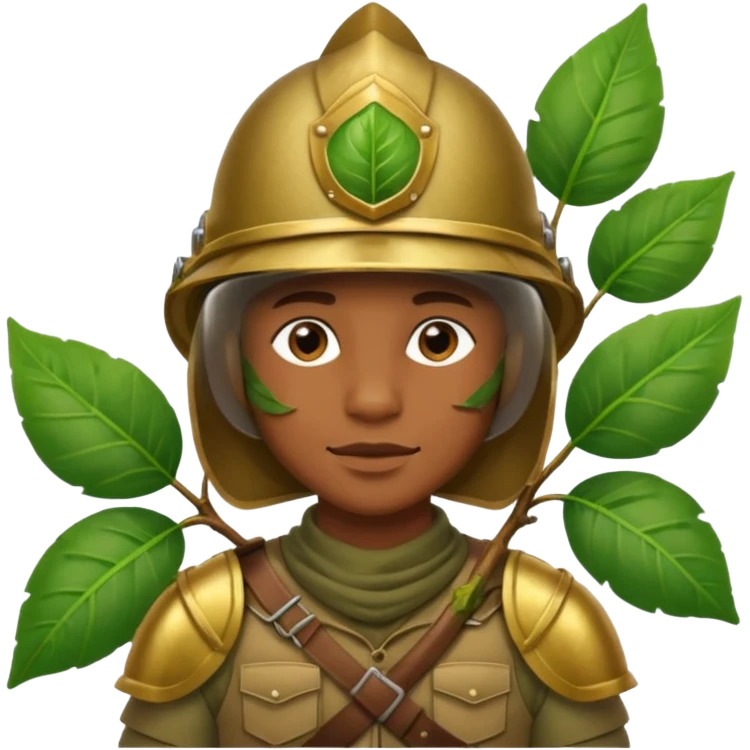 Jungle Guard – leaf shield. emoji