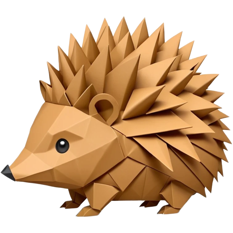 origami hedgehog emoji