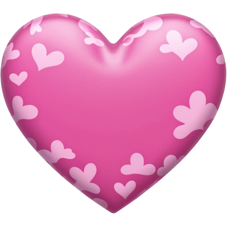 Pink heart with pink camo in the middle emoji