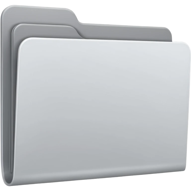 white and gray folder empty emoji