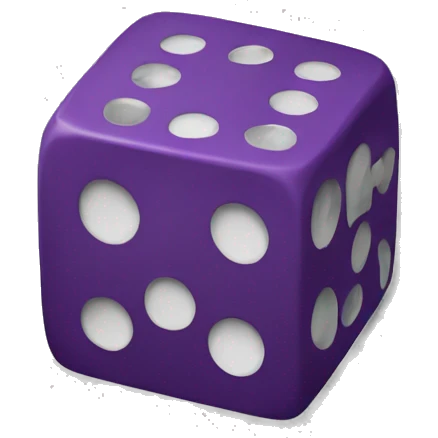 single game die emoji