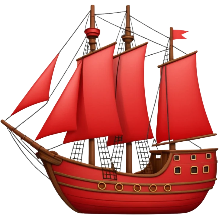 red ship  emoji