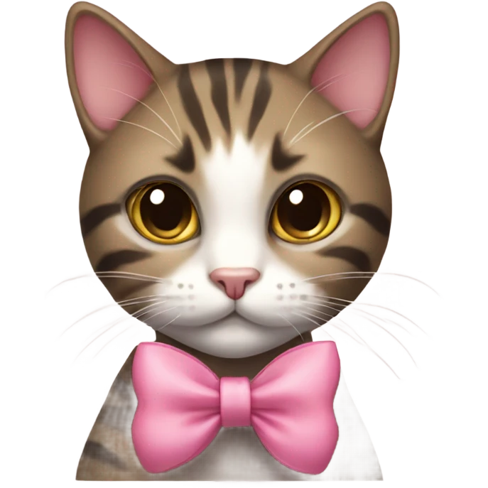 Cat with bow  emoji