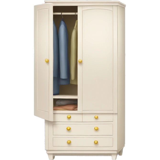 three-door wardrobe emoji