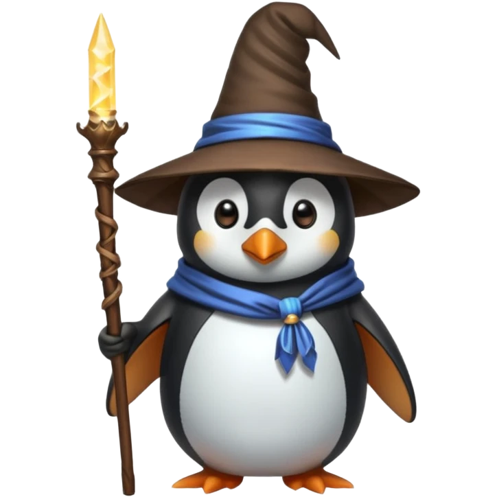 Penguin Wizard emoji