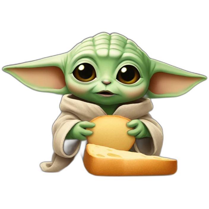 baby yoda eating bread emoji
