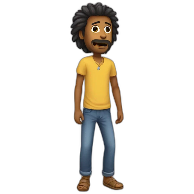 Moaí debout emoji